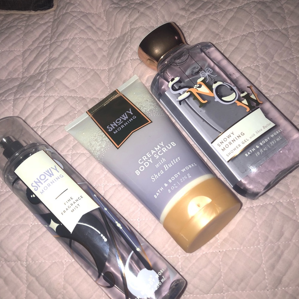 Bath and body snowy morning